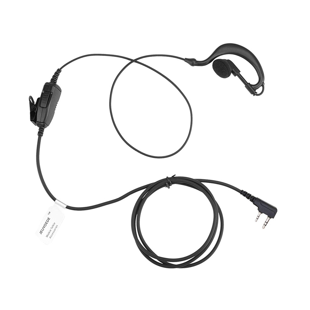 [Australia - AusPower] - JEUYOEDE TK-2312 G Shape Single Wire Headset Earpiece with Mic Compatible with Kenwood Walkie Talkie TK-3101 TK-2312 Baofeng Two Way Radio 