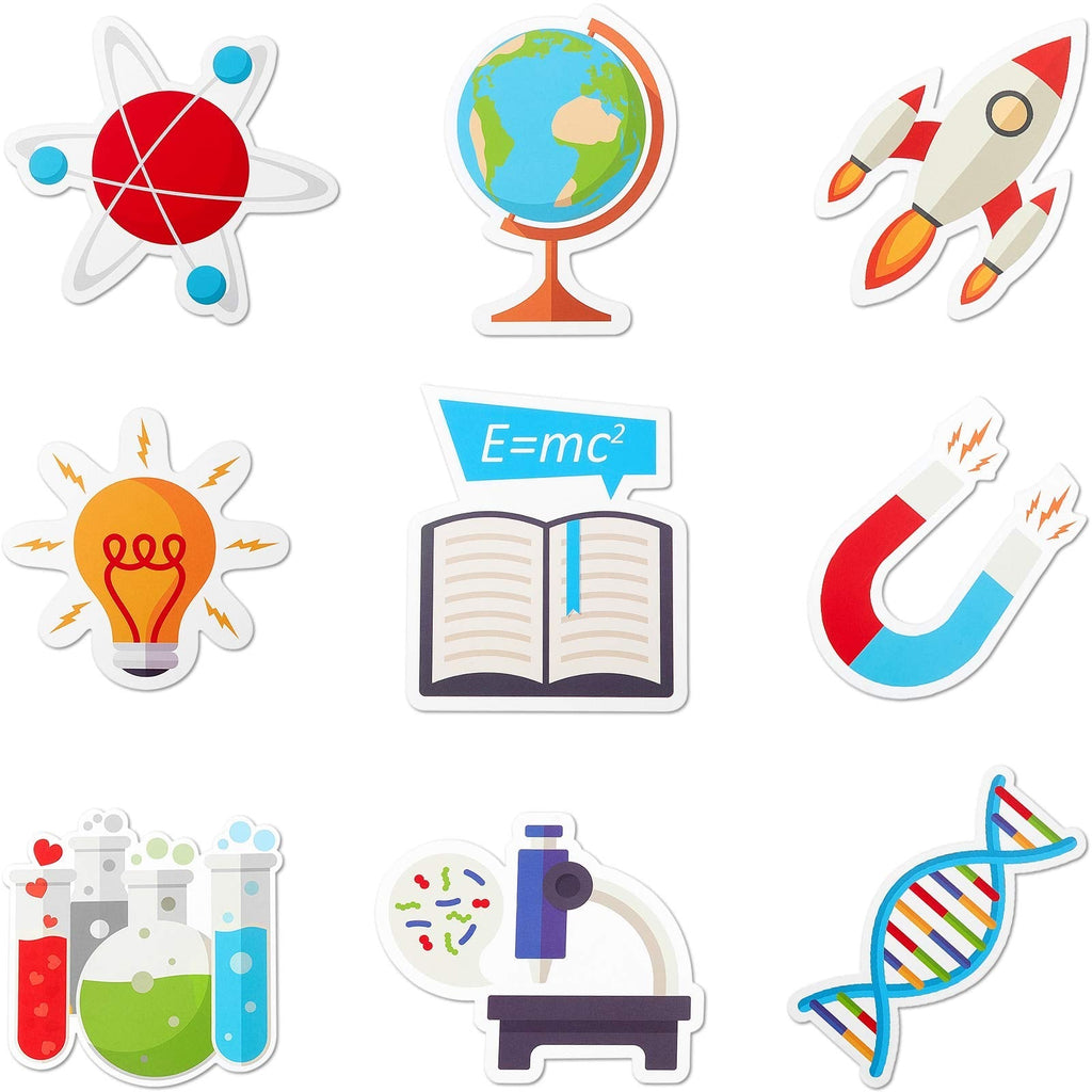 [Australia - AusPower] - 45 Pieces Science Cut-Outs Science Lab Accents Mix Versatile Science Cutouts for Party School Classroom Bulletin Board Craft Home Wall Decoration, 9 Styles 