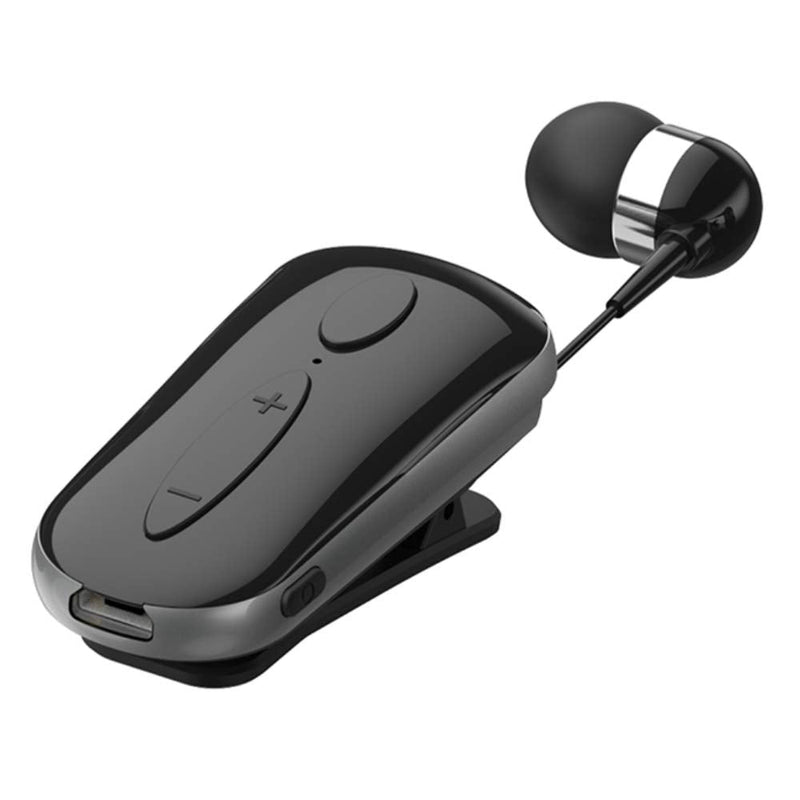 [Australia - AusPower] - Bluetooth Headset Wireless Earpiece with Microphone for Cell Phones/iPhone/Samsung/Lg, HandsFree Calling Noise Cancelling, NILEWEI Bluetooth V4.1 Single Earbud for Office Trucker Driver(Retractable) 