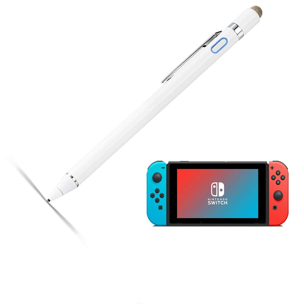 [Australia - AusPower] - Stylus for Nintendo Switch Pen, EVACH Digital Pencil with 1.5mm Ultra Fine Tip Stylus Pen for Nintendo Switch, White 