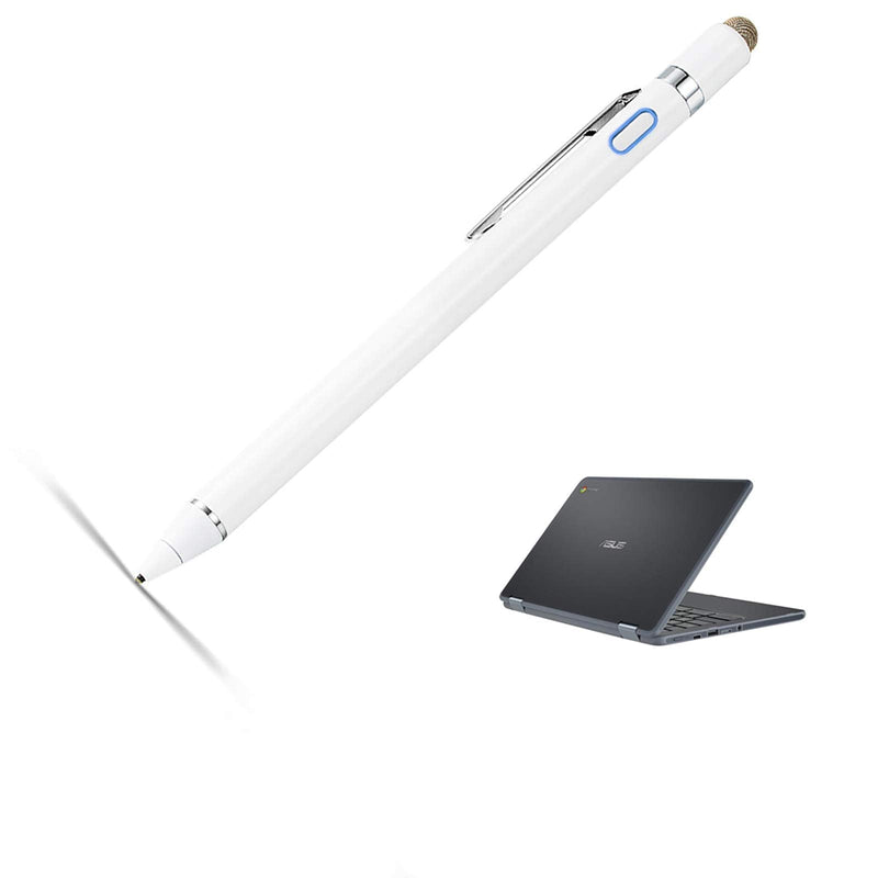 [Australia - AusPower] - Stylus for Asus Chromebook Flip C302CA Pencil, EVACH Digital Pencil with 1.5mm Ultra Fine Tip Stylus Pen for Asus Chromebook Flip C302CA, White 