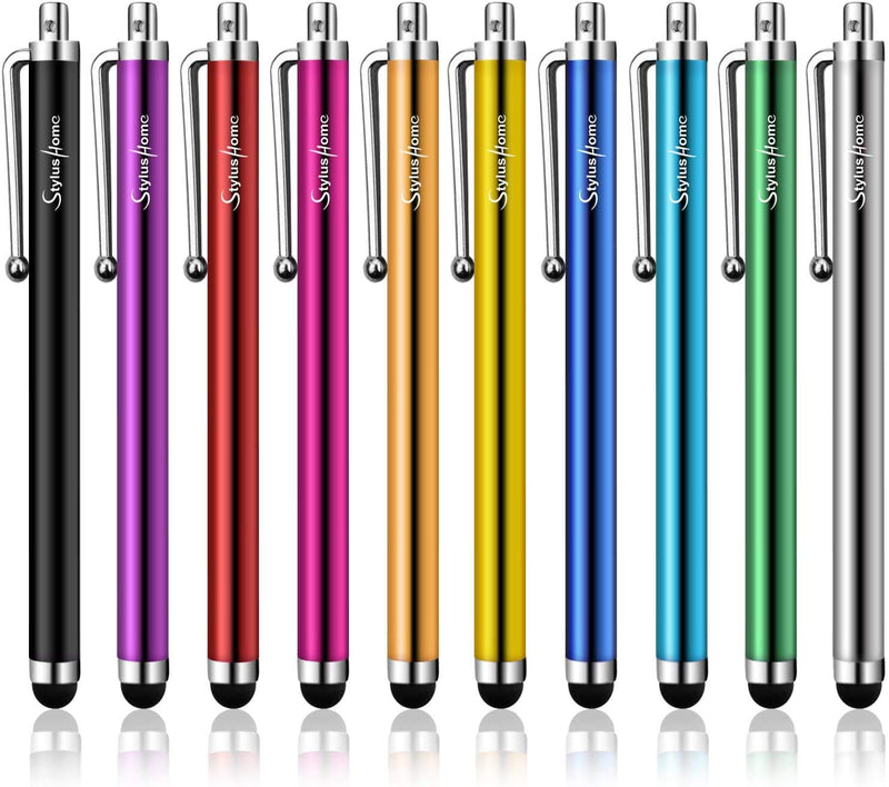 [Australia - AusPower] - Stylus Pens for Touch Screens, StylusHome 10 Pack High Precision Capacitive Stylus for iPad iPhone Tablets Samsung Galaxy All Universal Touch Screen Devices 10 multi-colored 