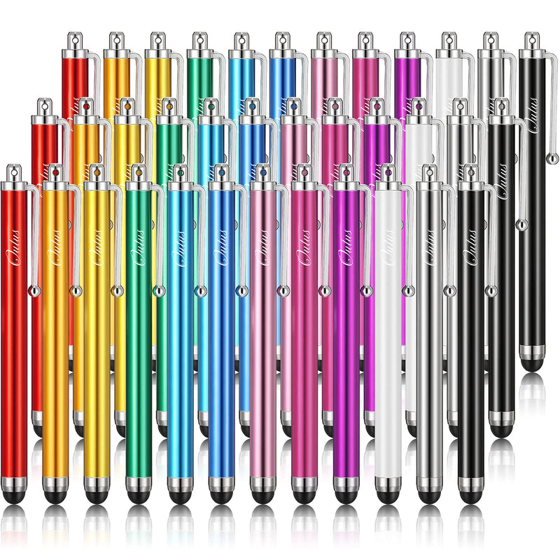 [Australia - AusPower] - Stylus Pens for Touch Screens,Stylus Pen Set of 36 for Universal Capacitive Touch Screens Devices, Compatible with iPhone, iPad, Tablet (Multicolor) Multicolor 