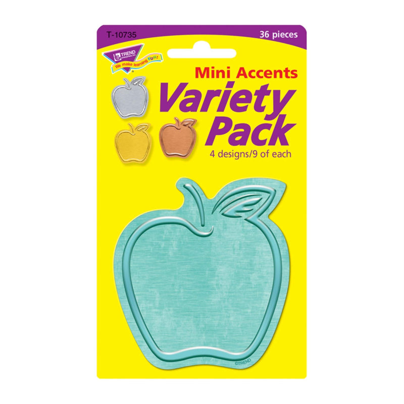 [Australia - AusPower] - Trend I Metal Apples Mini Accents Variety Pack, 36 ct 