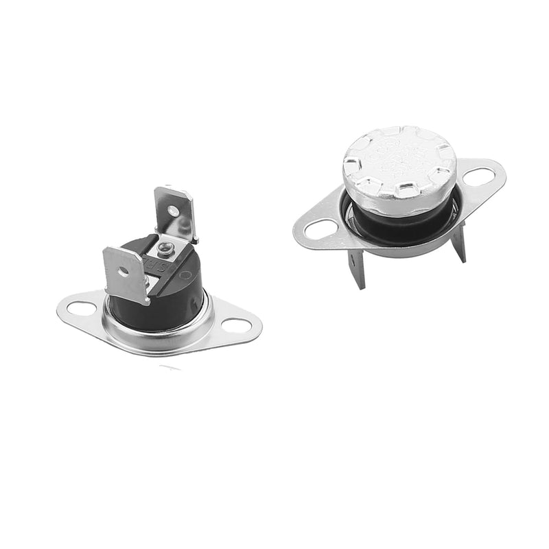 [Australia - AusPower] - Fielect 2Pcs KSD301 Thermostat 45°C/113°F Normally Open N.0 Adjust Snap Disc Temperature Switch for Microwave Oven Coffee Maker Smoker Bent Feet 45C 2Pcs 