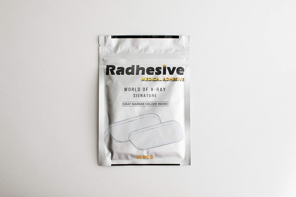 [Australia - AusPower] - 10 RADHESIVE with Gray X-Ray Marker Holder Medical Washable Adhesive Strips 
