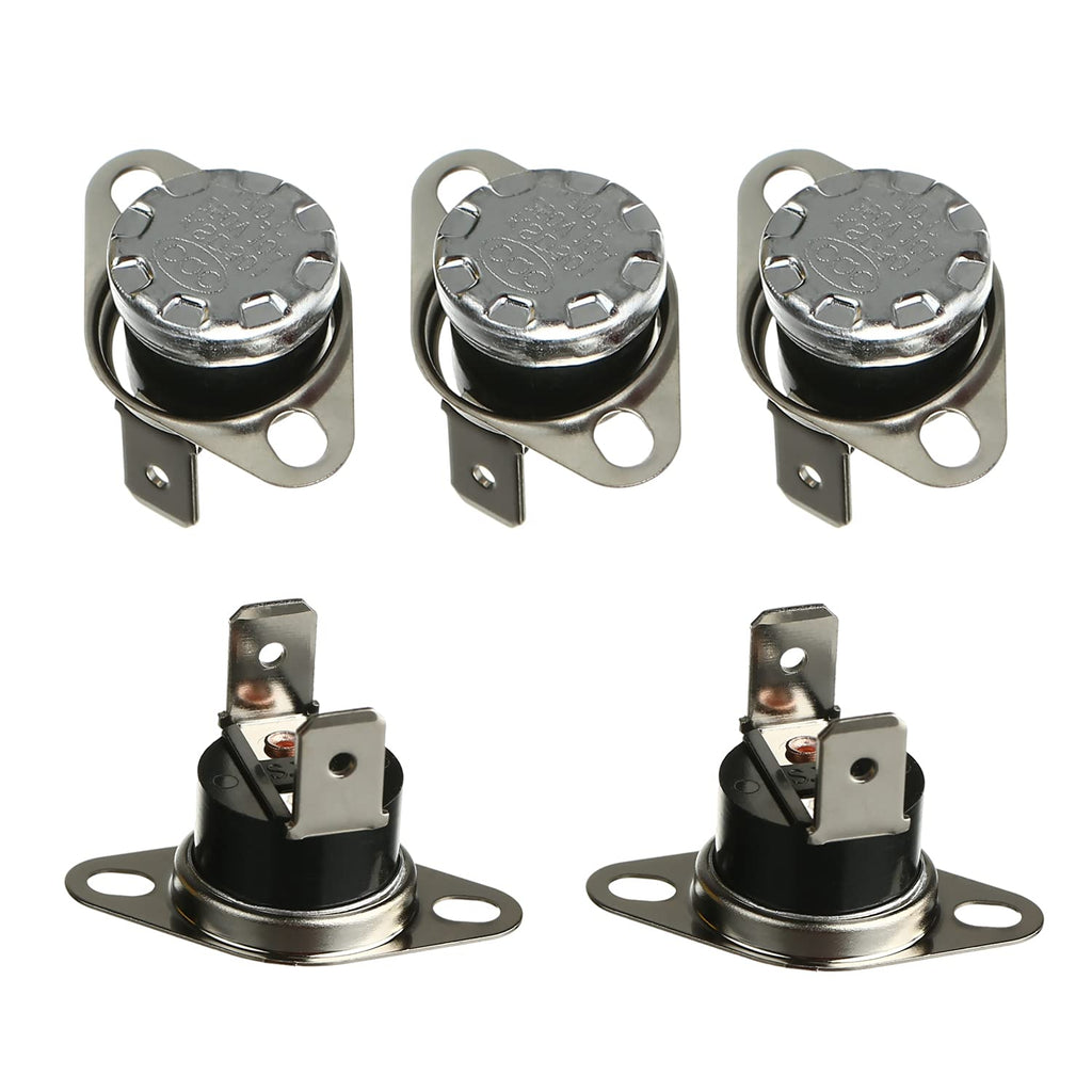 [Australia - AusPower] - Fielect 5Pcs KSD301 Thermostat 70°C/158°F Normally Closed N.C Snap Disc Limit Control Switch Microwave Thermostat Thermal Switch 