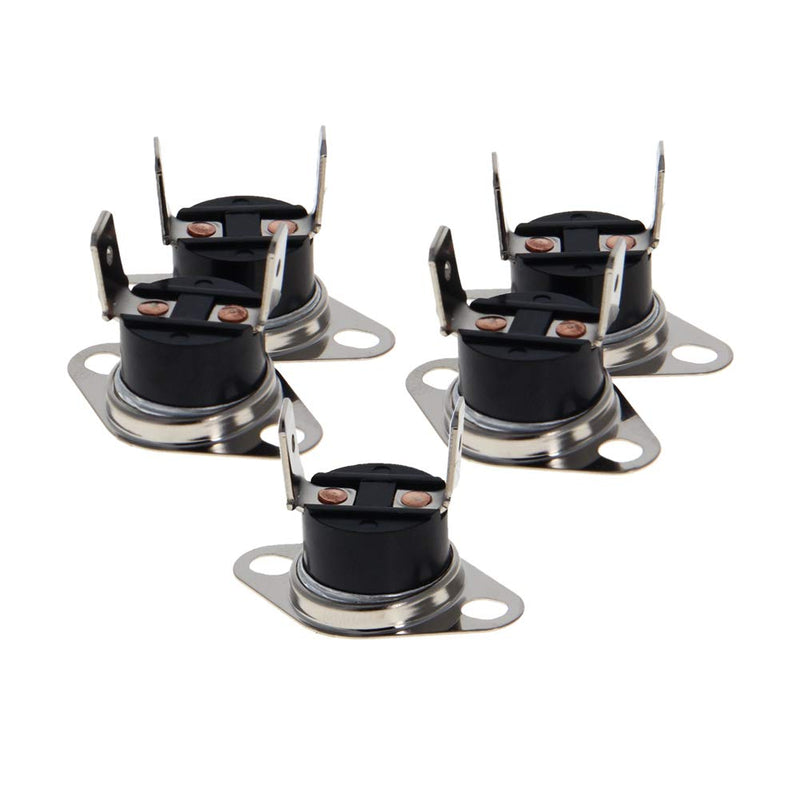 [Australia - AusPower] - Fielect 5Pcs KSD301 Thermostat 60ｰC/140ｰF Normally Closed N.C Snap Disc Limit Control Switch Microwave Thermostat Thermal Switch Bent Feet ・,New" 