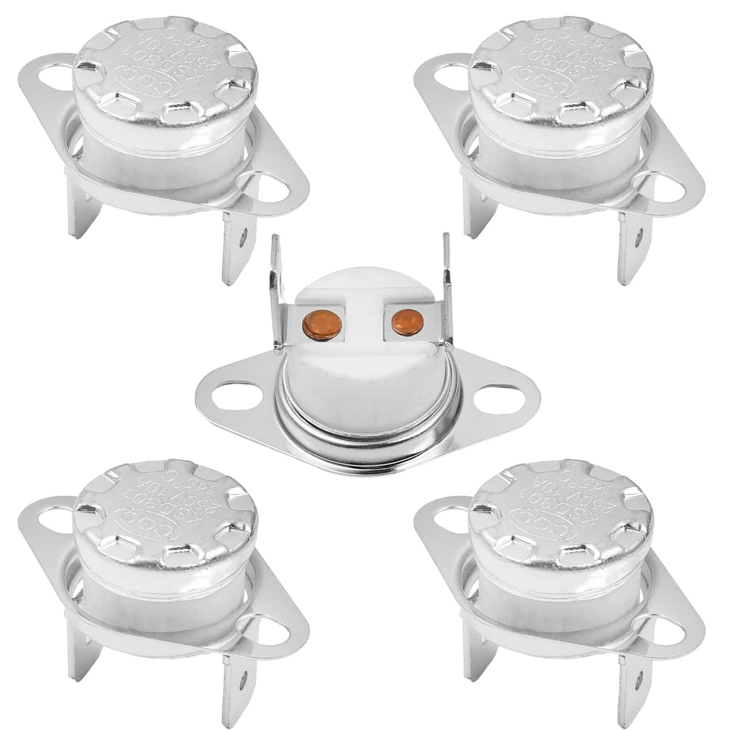 [Australia - AusPower] - Fielect 5Pcs KSD301 Thermostat Bimetal Thermostat 145°C Normally Closed Adjust Snap Disc Temperature Switch for Microwave,Oven,Coffee Maker 145c 5pcs 