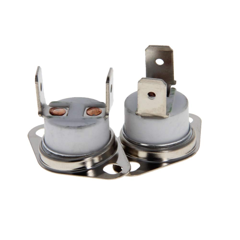 [Australia - AusPower] - Fielect 2Pcs KSD301 Thermostat 130°C/266°F Normally Closed N.C Adjust Snap Disc Limit Control Switch Microwave Thermostat Thermal Switch 130c 2pcs 