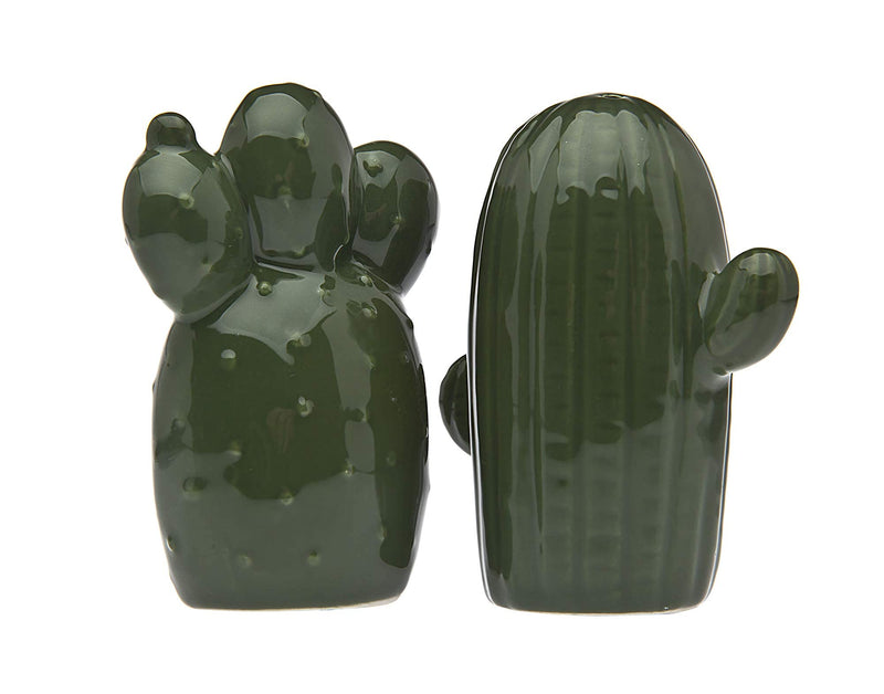 [Australia - AusPower] - Cactus Salt And Pepper Shaker Porcelain Spice Dispenser Set 