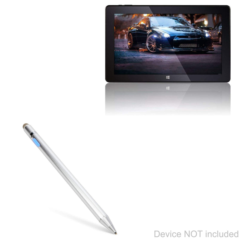 [Australia - AusPower] - BoxWave Stylus Pen Compatible with Fusion5 T60 2-in-1 (11.6 in) (Stylus Pen by BoxWave) - AccuPoint Active Stylus, Electronic Stylus with Ultra Fine Tip - Metallic Silver General Active Stylus 