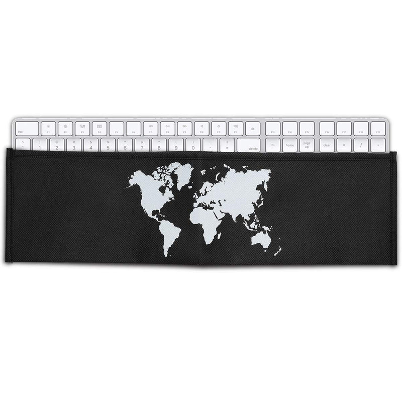 [Australia - AusPower] - kwmobile Keyboard Cover for Apple Magic Keyboard with Numeric Keypad - Protective Skin Computer Keyboard Dust Cover Case - Travel Outline Travel Outline 02-01 