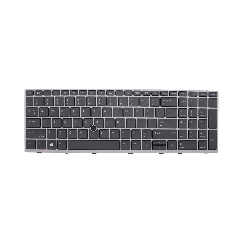 [Australia - AusPower] - New Keyboard Replacement for HP EliteBook 755 G5 850 G5 6037b0136601 V162826DS1 6037B0136101 HPM17B73USJ9301 HPM17B7 with Backlit, Pointer US 