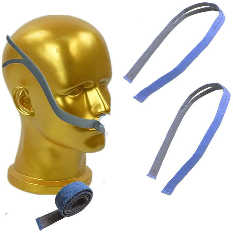 [Australia - AusPower] - 2 Replacement p10 Headgears Compatible with ResMed Airfit P10 Nasal Pillow,p10 Frame Headgear Replacements Strap Blue and Gray 