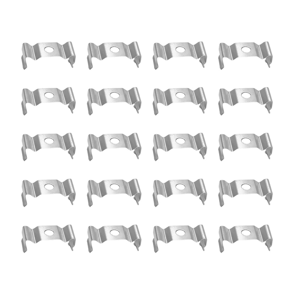 [Australia - AusPower] - Othmro 30Pcs 0.89 Inch Length T4 Clips Bracket Hanger for LED Light Tube, 0.16Inch Bore 0.35Inch Height Ceiling Lamp, LED Fluorescent Tube Light Fixture Replacement, Stainless Steel Tube Hanger 