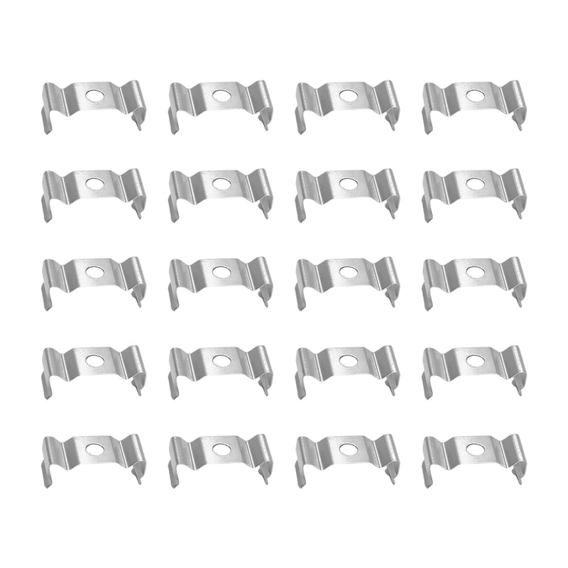 [Australia - AusPower] - Othmro 30Pcs 0.89 Inch Length T4 Clips Bracket Hanger for LED Light Tube, 0.16Inch Bore 0.35Inch Height Ceiling Lamp, LED Fluorescent Tube Light Fixture Replacement, Stainless Steel Tube Hanger 