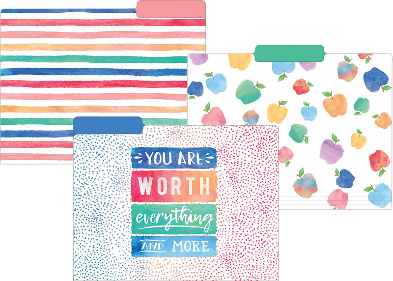 [Australia - AusPower] - Teacher Created Resources Watercolor File Folders (TCR8541) 