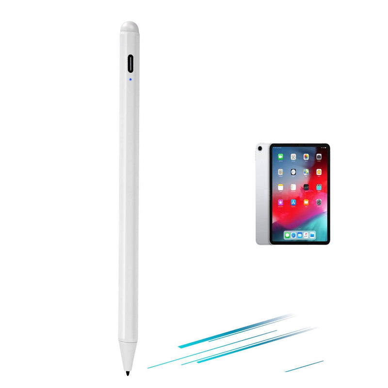 [Australia - AusPower] - 9th Gen iPad Pencil,EDIVIA 1.0mm Fine Point Tip Palm Rejection Stylus Pen Compatible with Apple iPad 9th Generation Pencil,White 