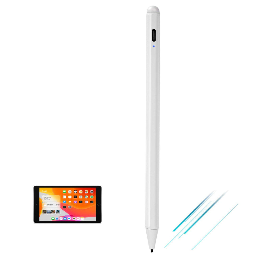 [Australia - AusPower] - EDIVIA iPad 6th Generation Pencil 9.7 2018 with Palm Rejection, Active Pen with 1.0mm Plastic Tip Digital Stylist for iPad 6th Generation Pencil 9.7 2018, White 