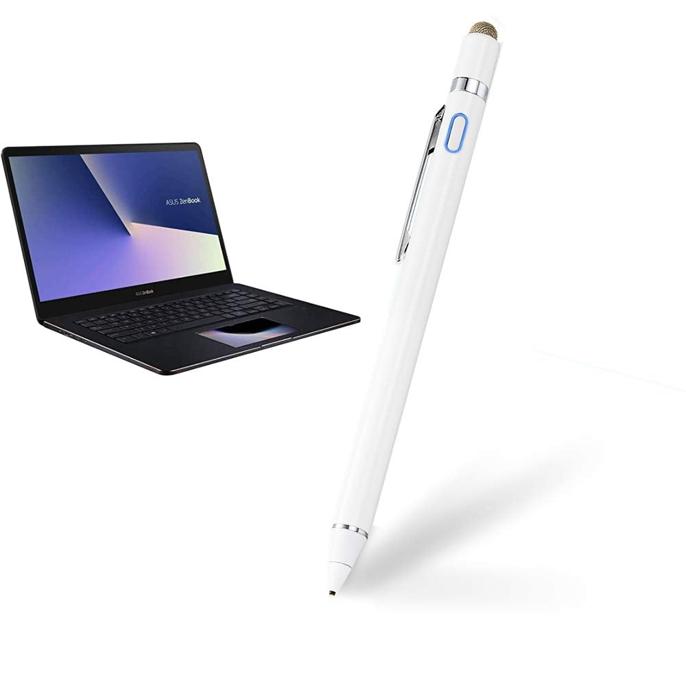 [Australia - AusPower] - Active Electronic Pen for Asus ZenBook Pro 15 Stylus, EDIVIA Capacitive Digital Pencil with 1.5mm Ultra Fine Tip Stylus for Asus ZenBook Pro 15 Pens at Drawing and Writing, White 