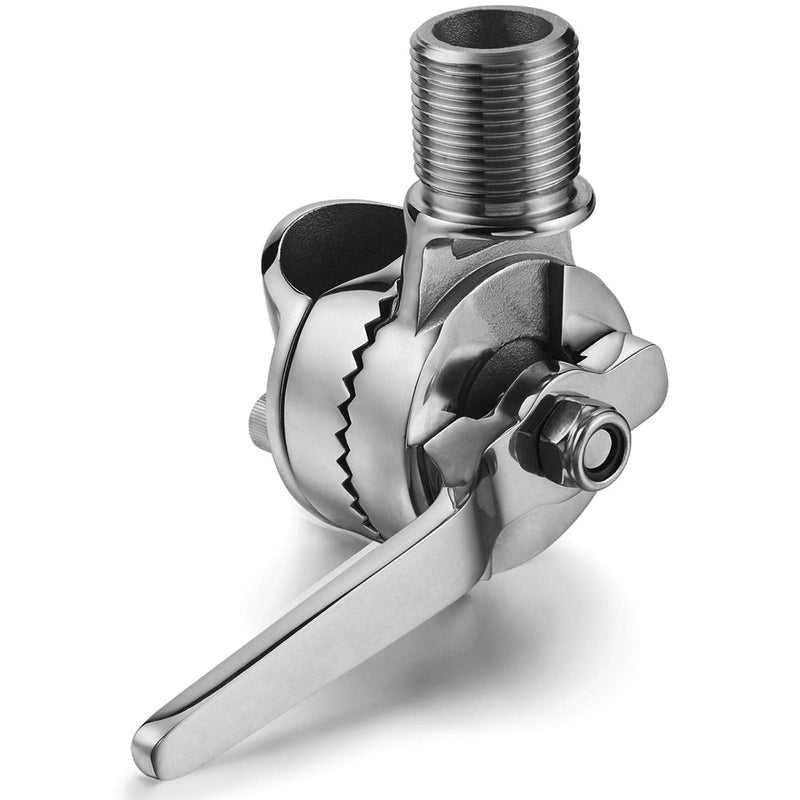 [Australia - AusPower] - ZOMCHAIN Marine VHF Antenna Mounts, Ratchet Mount, 316 Stainless Steel Adjustable Base Mount for Boat (Clamp-on Antenna) 