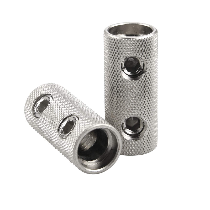 [Australia - AusPower] - ZOOKOTO 2Pcs 0/1 Gauge Wire Audio Car Brass Terminal Butt Connectors Car Stereo Power or Ground Wire Splice Coupler 0/1GA 