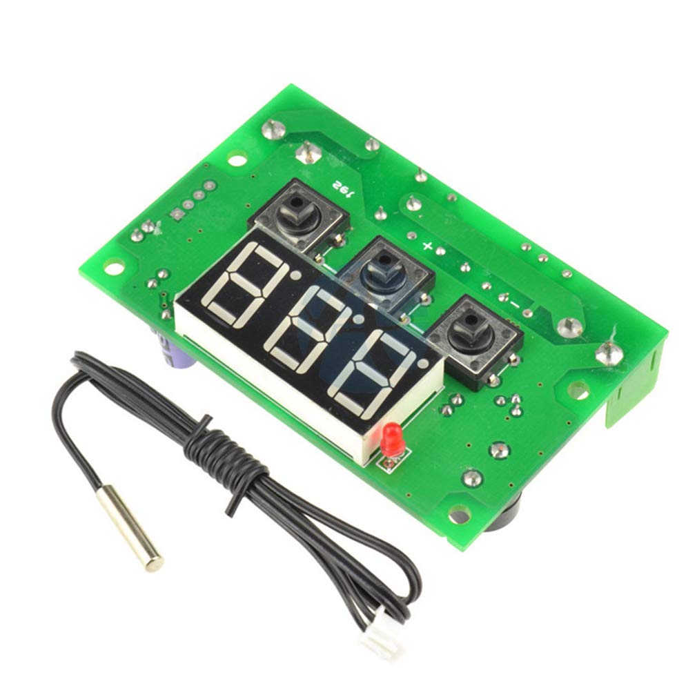 [Australia - AusPower] - HiLetgo W1301 LED Digital Thermostat Temperature Control Thermometer Thermo Controller Switch Module DC12V with Waterproof NTC Sensor Probe 