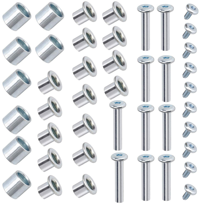 [Australia - AusPower] - TOBWOLF Inline Skate Axle Spacer Screw Replacement, Aluminum Alloy Rollerblade Skate Wheel Bearing Spacer, Roller Skate Replacement Accessories with Axle & Axles Screws & Wrench 6mm Axle + 6mm Frame Spacer + 8mm Wheel Spacer 
