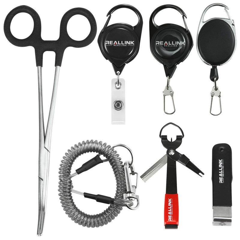 [Australia - AusPower] - Fly Fishing Tools Kit and Accessories Combo Kits, Fishing Quick Nail Knot Tying Tool, Hook Remover Forceps and Pliers, Stainless Steel Salmon and Trout Multiple Fishing Set Gear Tool Assortment 