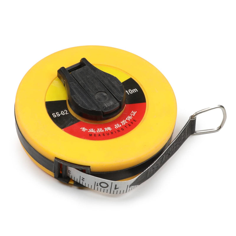 [Australia - AusPower] - Utoolmart 10M Double Side Metric Fiberglass Measure Tape Reel Roll Measuring Tool 1pcs 