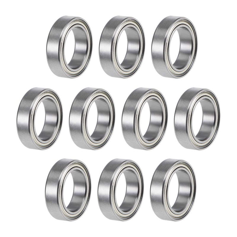 [Australia - AusPower] - uxcell 6700ZZ Deep Groove Ball Bearings Z2 10mm x 15mm x 4mm Double Shielded Chrome Steel 10pcs 10x15x4mm 