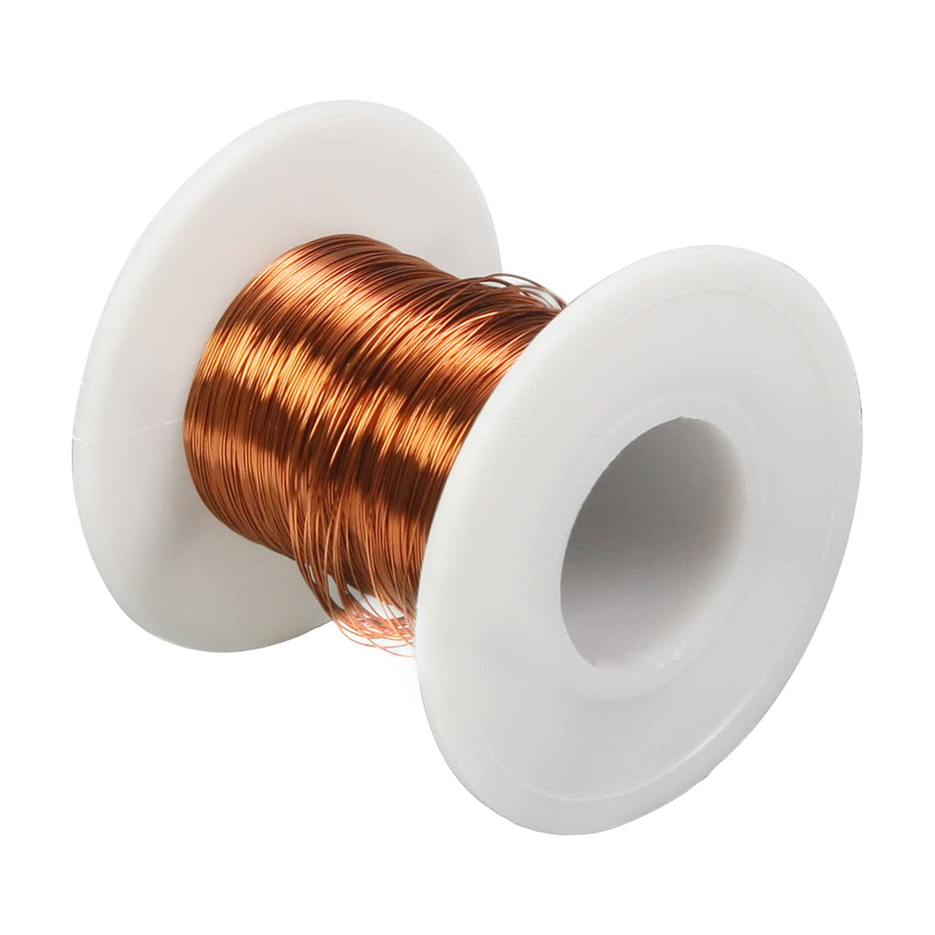 [Australia - AusPower] - Fielect 0.21mm Inner Dia Magnet Wire Enameled Copper Wire Winding Coil 164Ft Length QZ-2-130 Model Widely Used for A Variety of Motors 