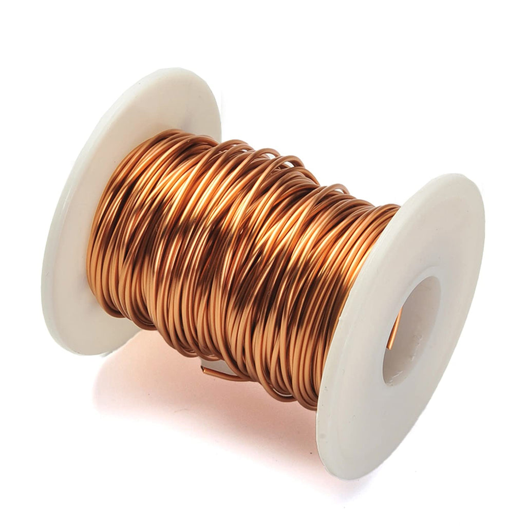 [Australia - AusPower] - Fielect 1mm Inner Dia Magnet Wire Enameled Copper Wire Winding Coil 65.6Ft Length QA-1-155 2UEW Model Widely Used for A Variety of Motors 1.00mm Inner Dia 65Ft Length 