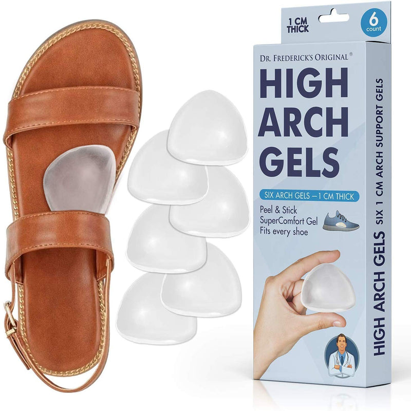[Australia - AusPower] - Dr. Frederick's Original Arch Support Insoles for Plantar Fasciitis Relief - 6Pcs - High Arch Support Inserts for Flat Feet - for Men & Women - Can be Worn with Shoes - Better Than Foot Brace 