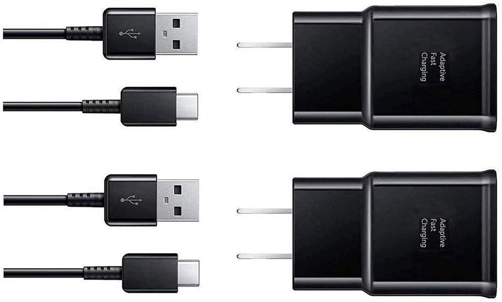 [Australia - AusPower] - Samsung Fast Wall Charger,LaoFas Adaptive Fast Charging Adapter with 6.6 Feet Type C Cable Compatible with Samsung Galaxy S10/ S10e/ S9/ S9+/ S8/ S8 Plus/Active/Note 9/ Note 8 and More Black-6.6FT 