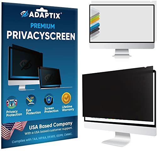 [Australia - AusPower] - Adaptix iMac 21.5" Monitor Privacy Screen for Apple Desktop Computers – Anti-Glare, Anti-Scratch, UV-Blocking Privacy Screen Protector – Computer Security Screen Privacy Mac Accessories (APFIM21v2) iMac 21.5 Inch Black 