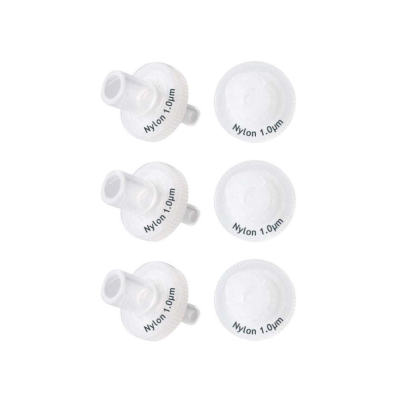 [Australia - AusPower] - Syringe Filters 13mm Diameter 1.0μm Pore Size with Hydrophilic Nylon Membrane for Laboratory Filtration by Allpure Biotechnology [Pack of 100] (Nylon, 1.0 μm) [13mm & 1.0μm] 