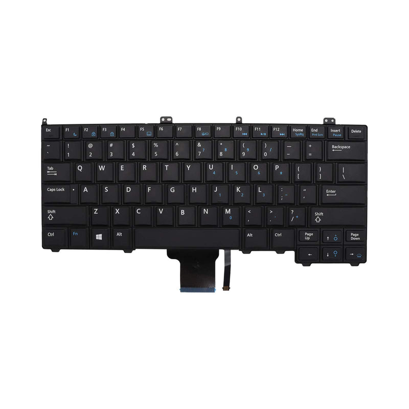 [Australia - AusPower] - New Keyboard Replacement for Dell Latitude 12 7000 E7240 E7440 08PP00 8PP00 NSK-LD0BC 01 PK130VN1B00 Without Pointer Backlit Black US 
