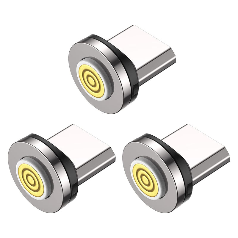[Australia - AusPower] - Gen2 Magnetic Connector Tips Head Compatible with i-Procucts (3 Pack), A.S Magnetic Phone Cable Adapter 