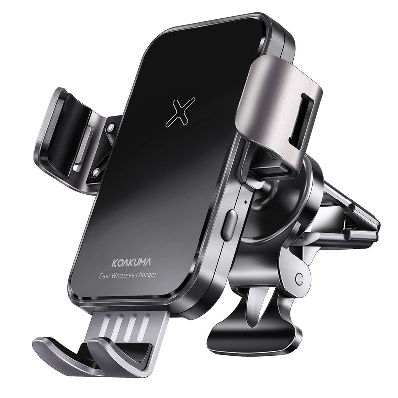 [Australia - AusPower] - 15W Fast Wireless Car Charger Mount - Qi Wireless Charging Car Mount with Infrared Auto-Clamping.Windshield/Air Vent Phone Holder.Quick Charging for iPhone 12/Pro/MAX/XS/XR/X/8/Plus Samsung S10/S10+ 