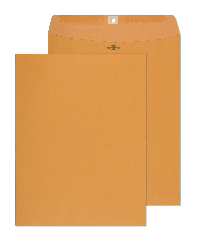 [Australia - AusPower] - Clasp Envelopes - 10x13 Inch Brown Kraft Catalog Envelopes with Clasp Closure & Gummed Seal – 28lb Heavyweight Paper Envelopes for Home, Office, Business, Legal or School 15 Pack 10x13, Brown Kraft 10 x 13 