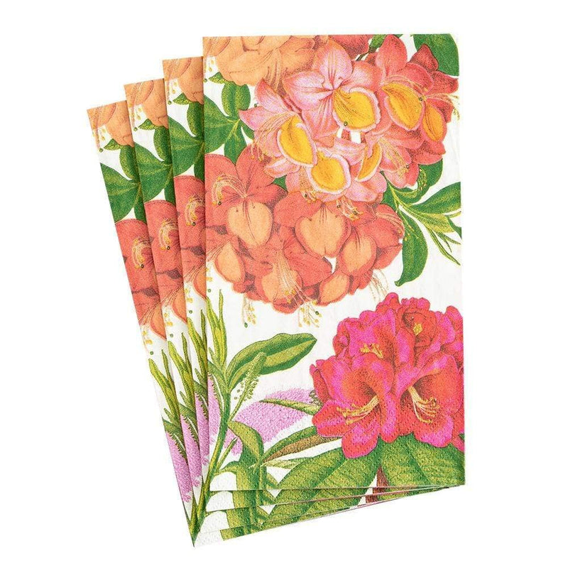[Australia - AusPower] - Caspari Jefferson's Garden Study Paper Guest Towel Napkins in White - Two Packs of 15 2 