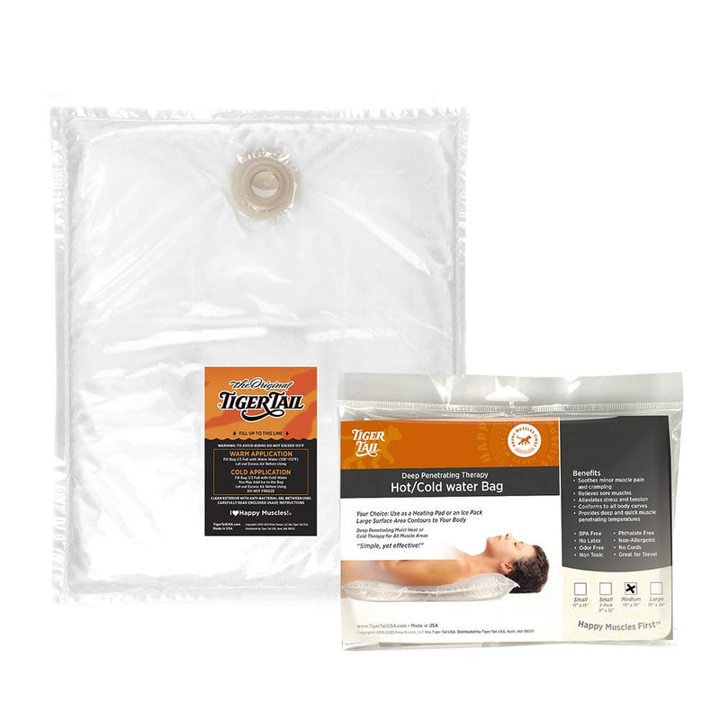[Australia - AusPower] - Tiger Tail DrySoak Hot Water Therapy Bag, Medium (2.5 Gallon), Made in USA (Sister Brand Fomentek) Medium (2.5 Gallon – 15″ x 18″) 