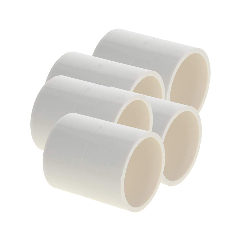 [Australia - AusPower] - MroMax 40mm ID Straight PVC Pipe Fitting Coupling Adapter Connector Fix Hold Corresponding Pipes White 5Pcs 5Pcs 40mm White 