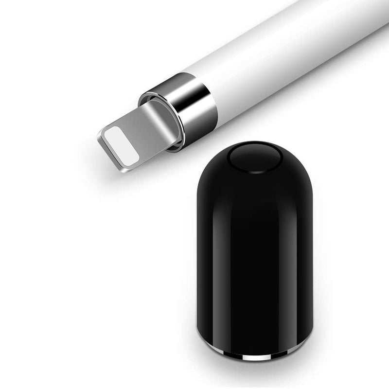 [Australia - AusPower] - TITACUTE Replacement for Apple Pencil Cap iPencil Magnetic Cap for Apple Pen Stylus for iPad Pro 10.5 inch 12.9 inch 9.7 inch Black 