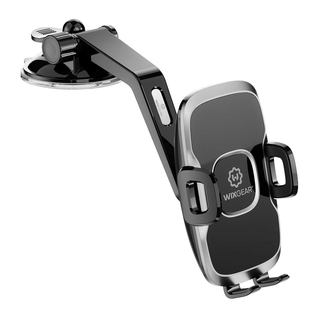 [Australia - AusPower] - Universal Dashboard Curved Phone Car Suction Cup Mount Holder by Wixgear 360 Degree Rotation Compatible with iPhone 13 Pro Max, 12 Pro, Galaxy S21, S20 