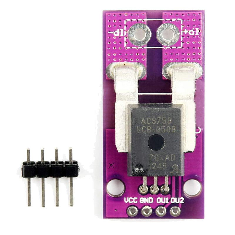 [Australia - AusPower] - HiLetgo ACS758 ACS758LCB-050B-PFF-T 50A Linear Current Sensor ACS758LCB Current Module 120 kHz Bandwidth 3-5.5V 