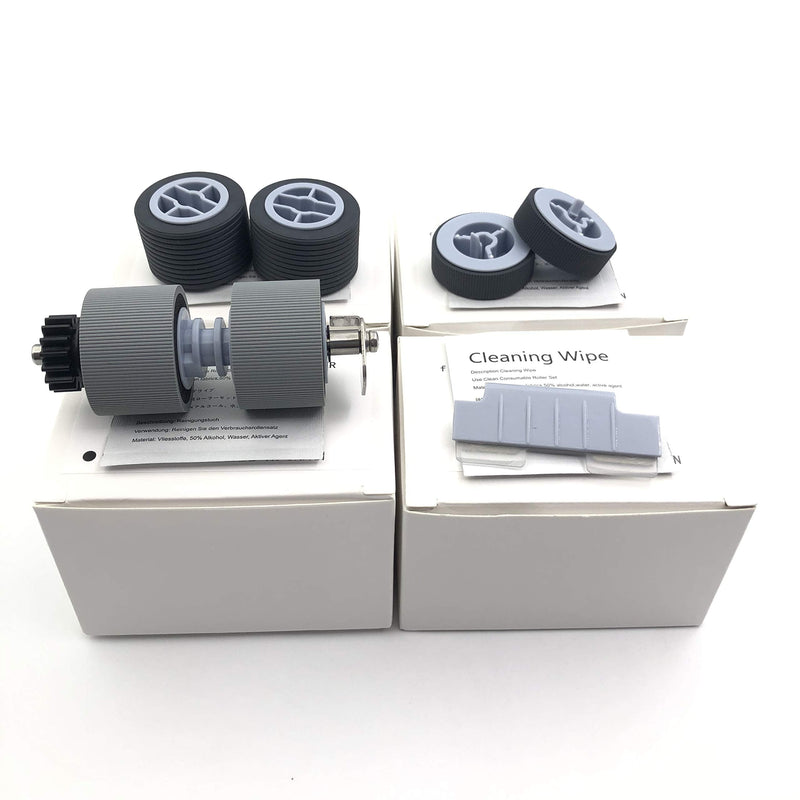 [Australia - AusPower] - OKLILI PA03450-K011 PA03450-K012 PA03450-K013 PA03450-K014 Pick Roller Set Separator Roller Set Brake Roller Separation Pad Compatible with Fujitsu fi-5900C fi-5950 fi-5900 Scanner 