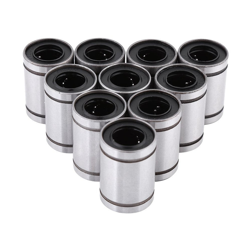 [Australia - AusPower] - LM12UU Bearings 10 Pcs 12mm Linear Motion Ball LM12UU Bearings 10 Pcs 12mm Linear Motion Ball 12mm Linear BeaBushing Bearing 12x20x30mm Slide Bearing Rods for 3D Printer Cylinder CNC Parts, Pack of 10 